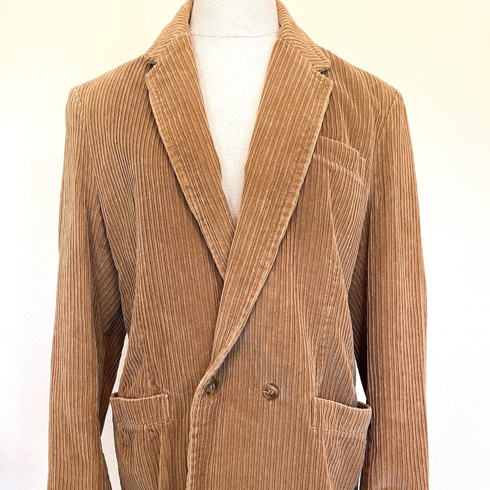 90's Corduroy Sport Coat/Jacket - Wide Wale - Nino Cerutti Sport - Size Medium